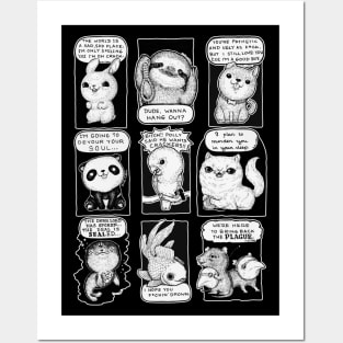 Cute Psycho Animals Posters and Art